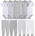 Newborn Baby Clothes Set Onesies Short Sleeve Baby Boy Pants Baby Girl Bodysuits Baby Layette Sets